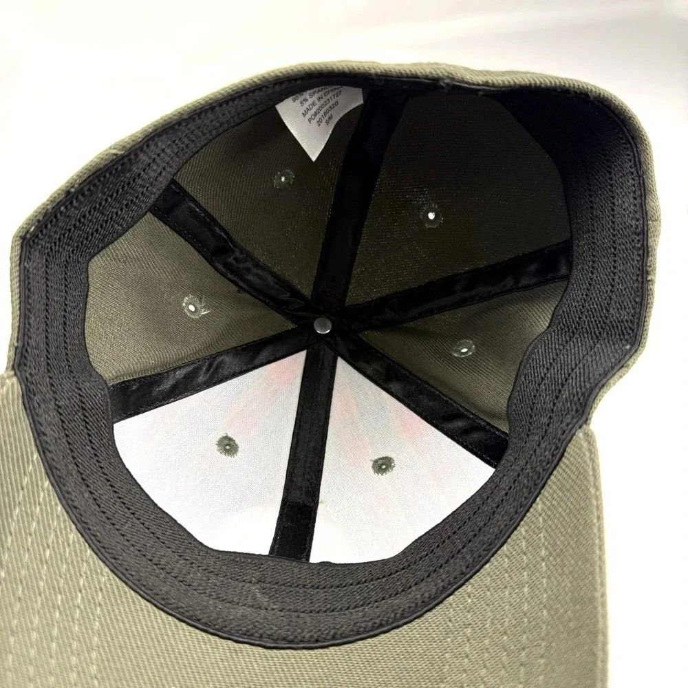 Boy Scouts Of America Webelo Fitted Hat Green S/M Embroidered Plaid 6 Panel‎